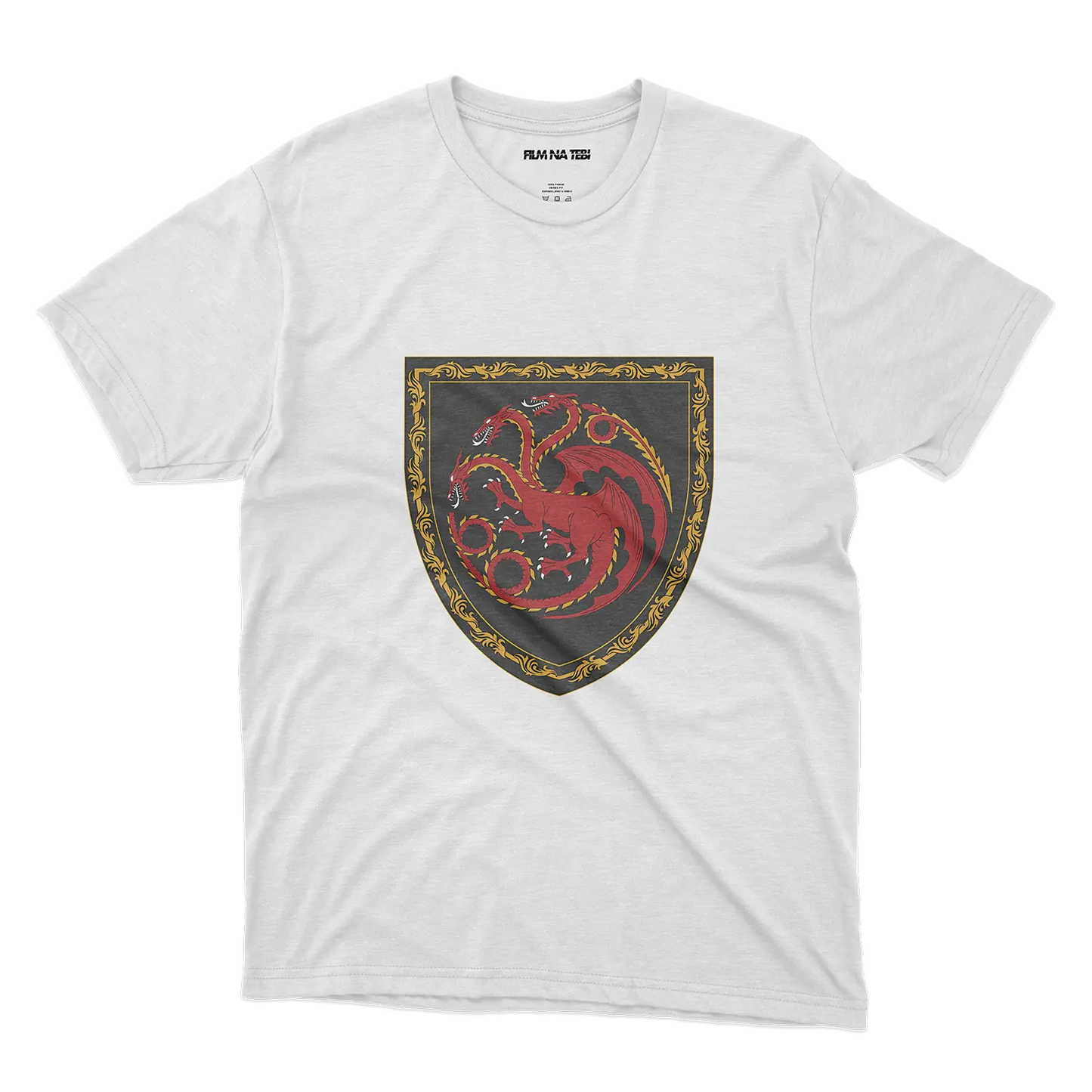 House of the Dragon House Targaryen bela majica od 100% pamuka za ljubitelje filmova online prodaja i isporuka