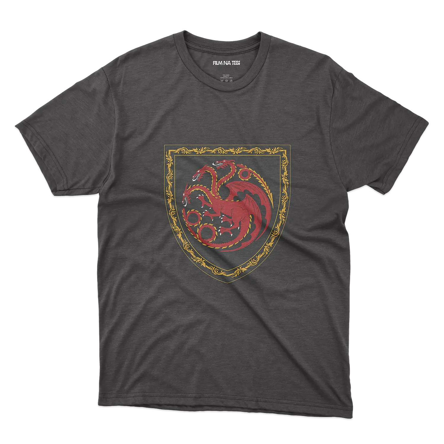 House of the Dragon House Targaryen crna majica od 100% pamuka za ljubitelje filmova online prodaja i isporuka