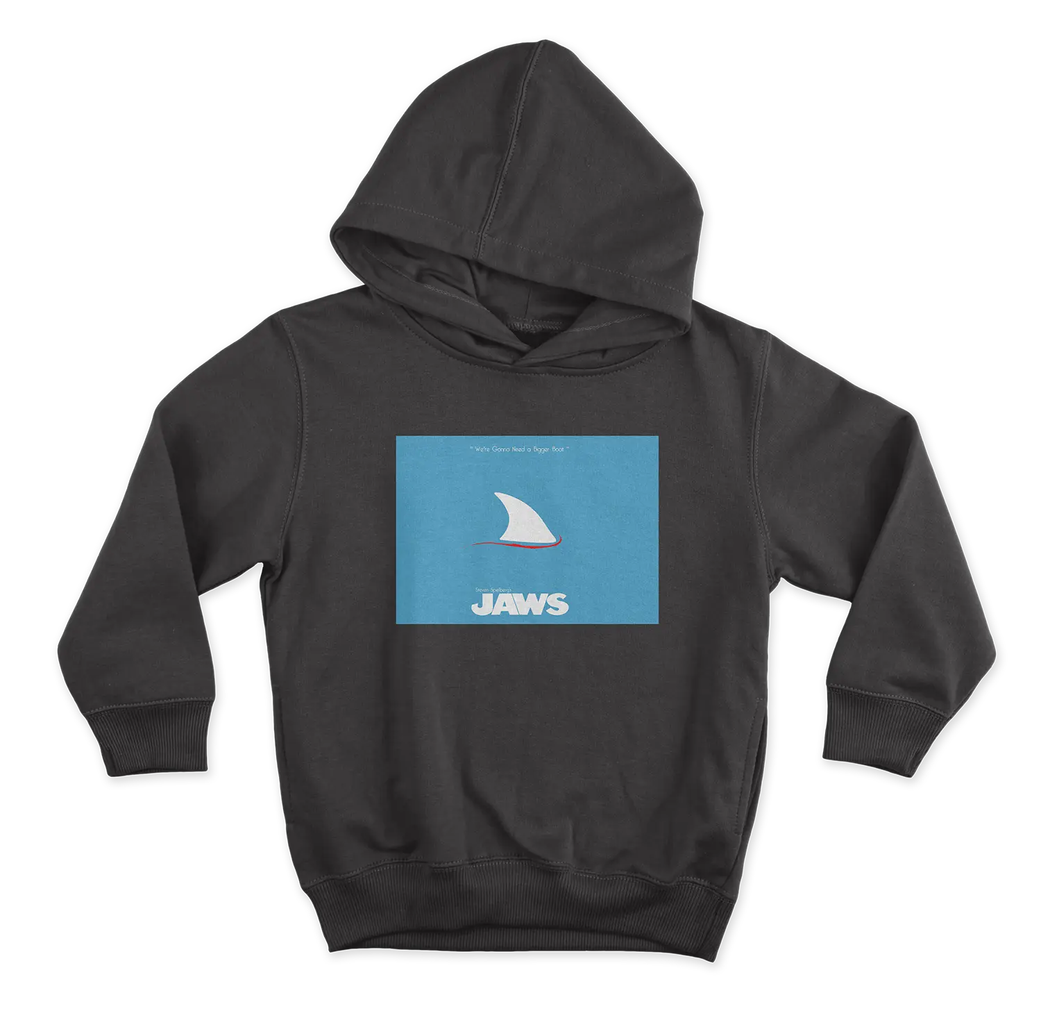 Jaws Minimalist crni duks od 100% pamuka za ljubitelje filmova online prodaja i isporuka