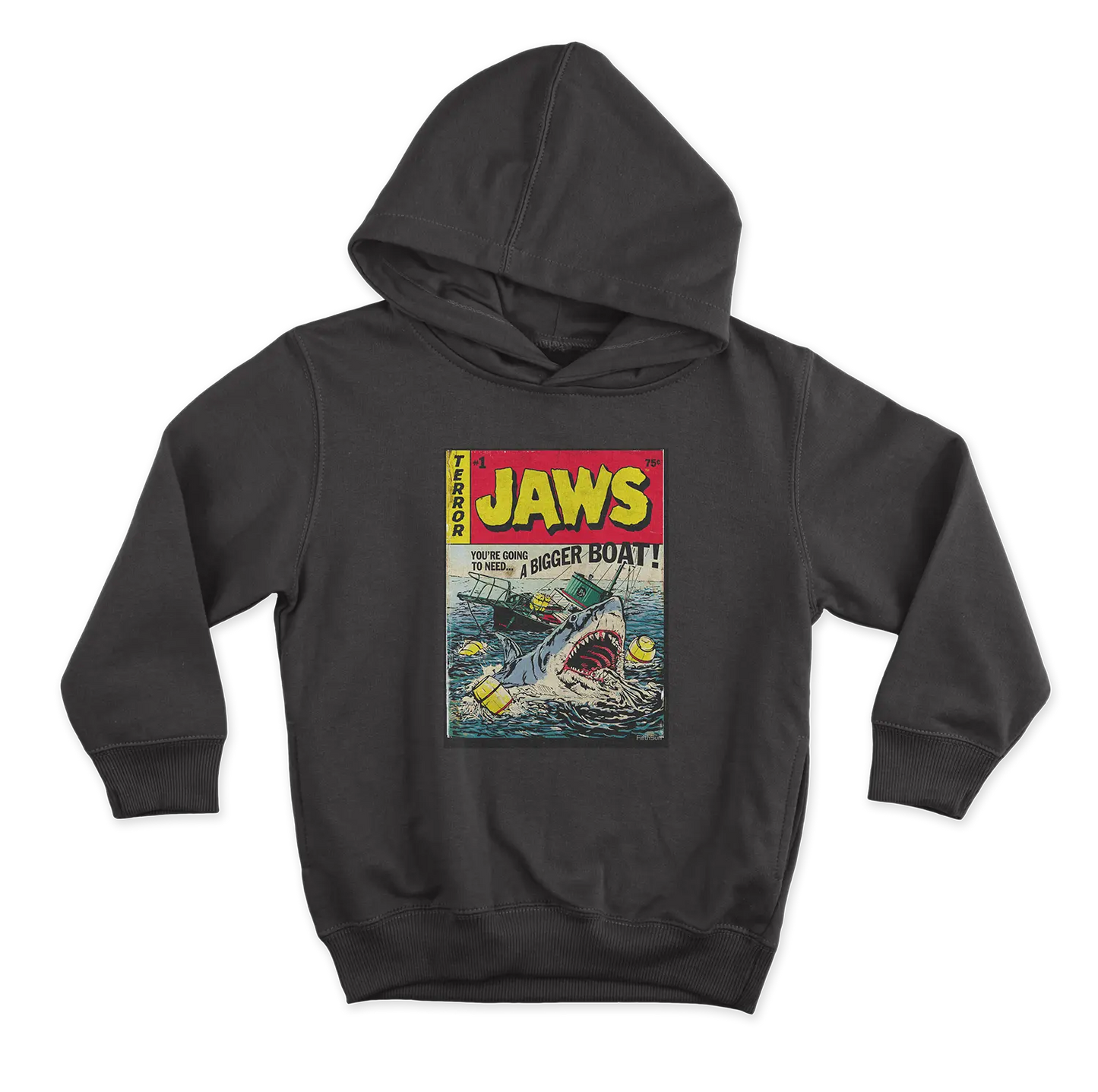 Jaws Comic crni duks od 100% pamuka za ljubitelje filmova online prodaja i isporuka