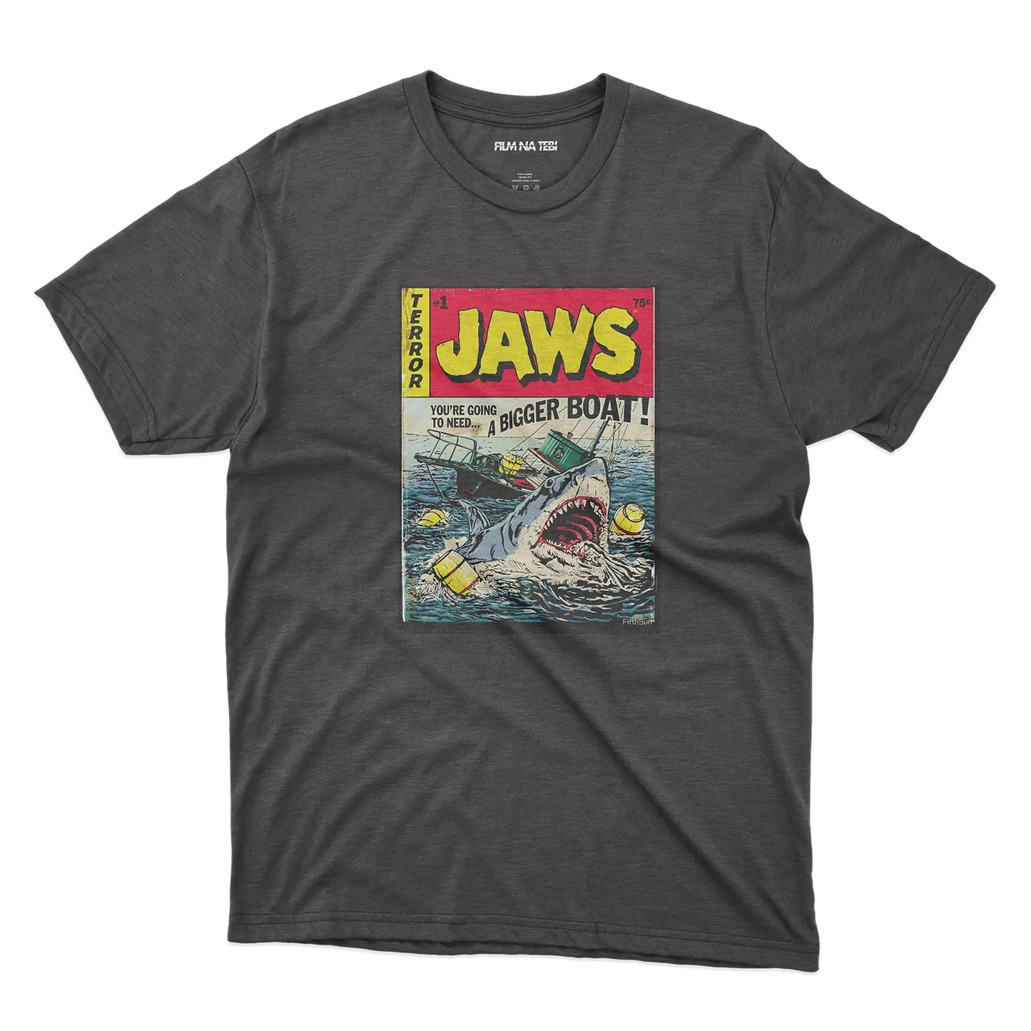 Jaws Comic crna majica od 100% pamuka za ljubitelje filmova online prodaja i isporuka