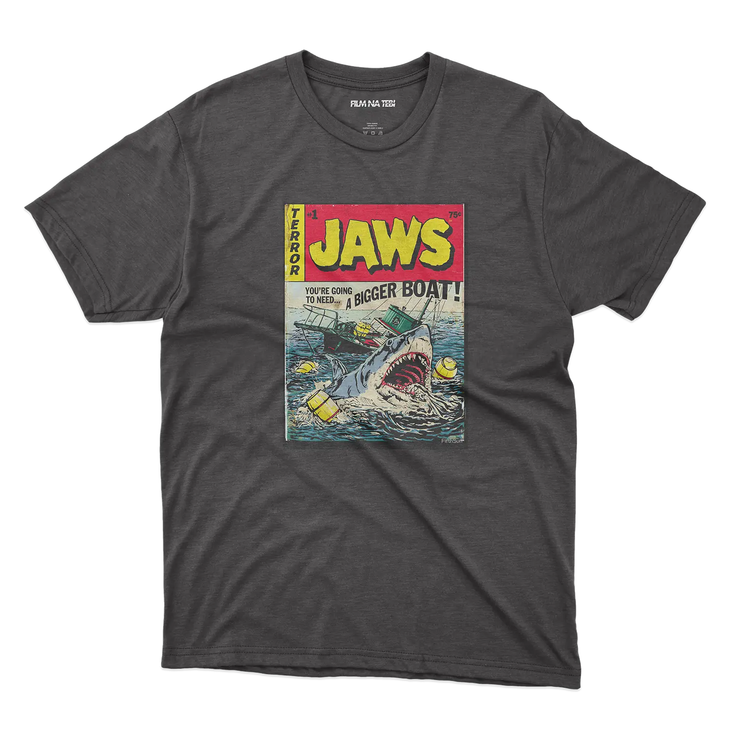 Jaws Comic crna majica od 100% pamuka za ljubitelje filmova online prodaja i isporuka