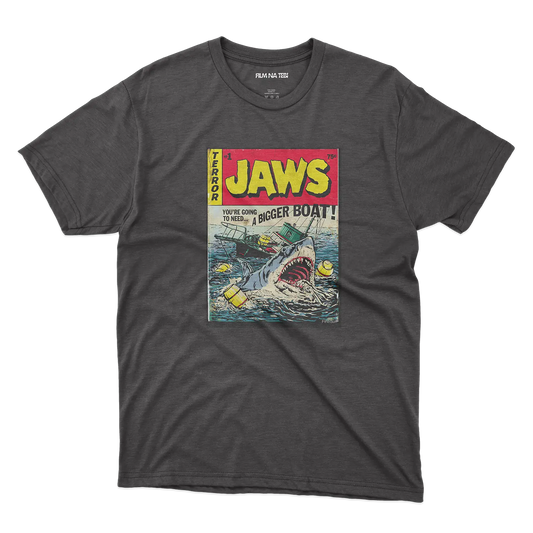 Jaws Comic crna majica od 100% pamuka za ljubitelje filmova online prodaja i isporuka