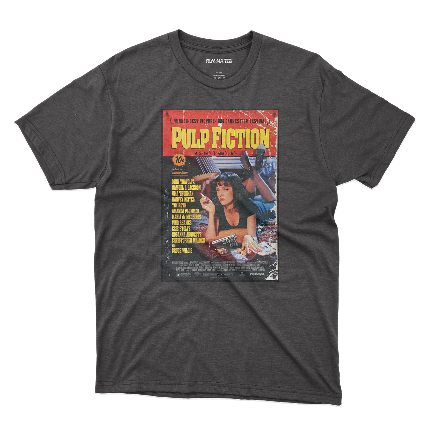 Pulp Fiction Poster crna majica od 100% pamuka za ljubitelje filmova online prodaja i isporuka