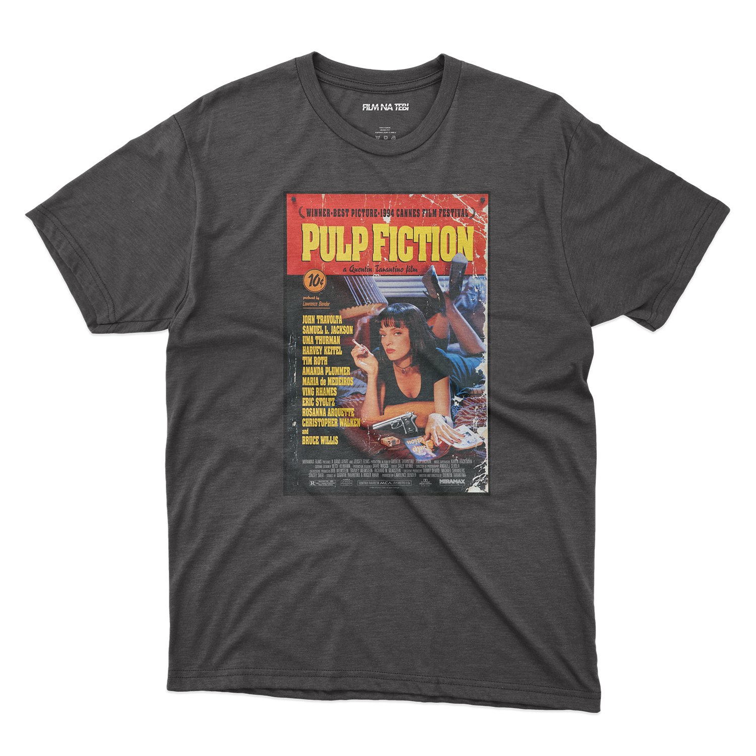 Pulp Fiction Poster crna majica od 100% pamuka za ljubitelje filmova online prodaja i isporuka